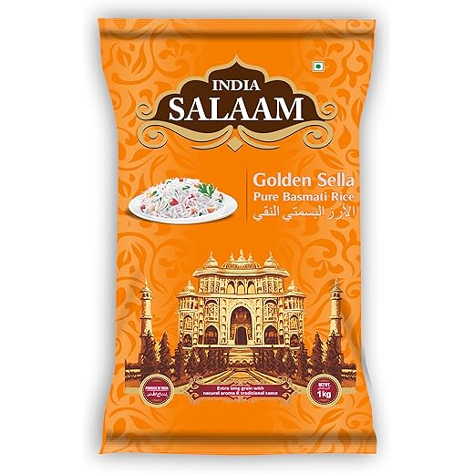 INDIA SALAAM Golden Sella Basmati Rice - 1kg
