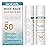 Reef Safe Sunscreen SPF 50 Mineral Face Stick 2 Pack, Hawaii & Mexico Approved, Biodegradable, Zinc, Vitamin E, Oxybenzone & Octinoxate Free, Water Resistant, Made in USA by Coral Safe