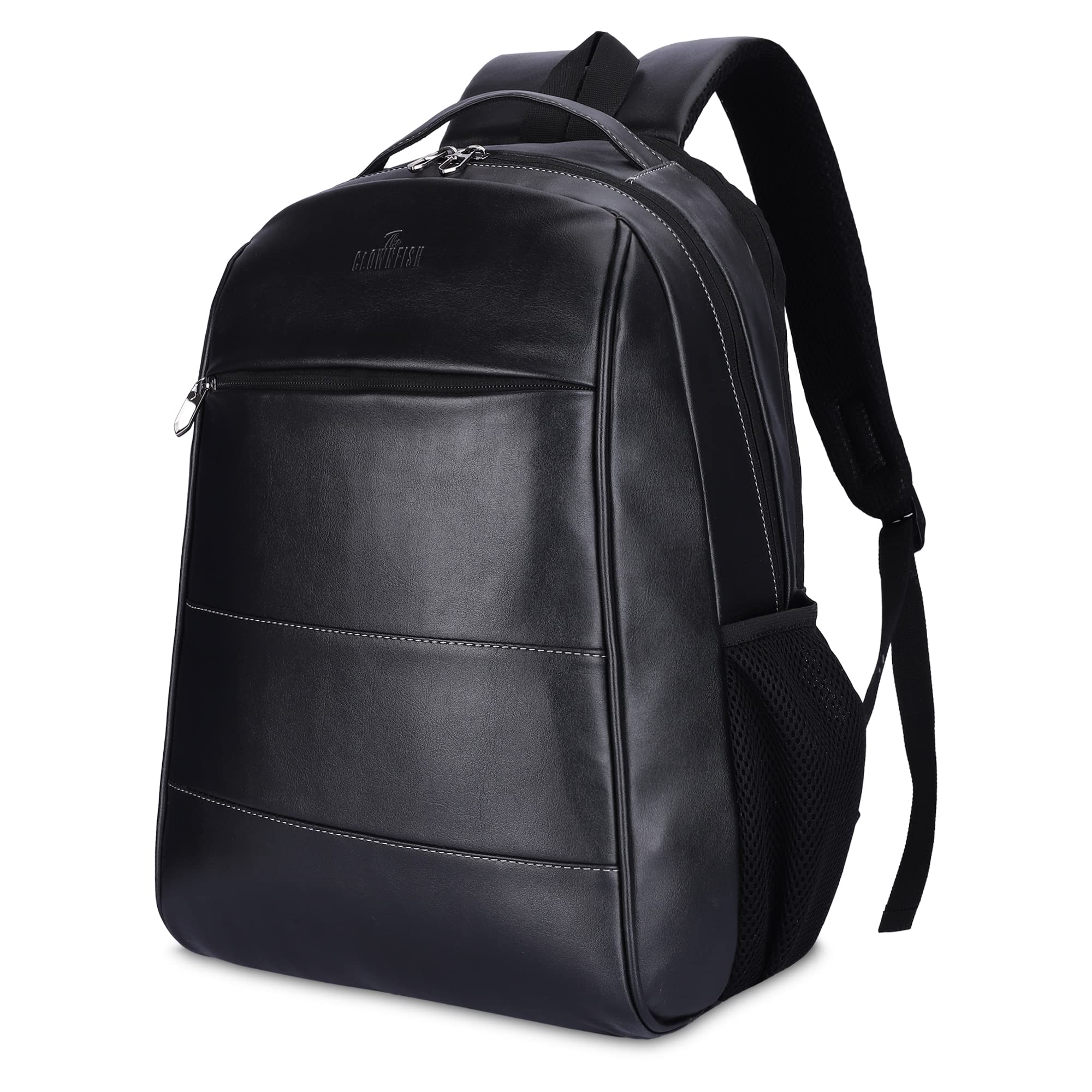 the clownfish THE CLOWNFIS Faux Leather Laptop Backpack for Men and Women-picture-32