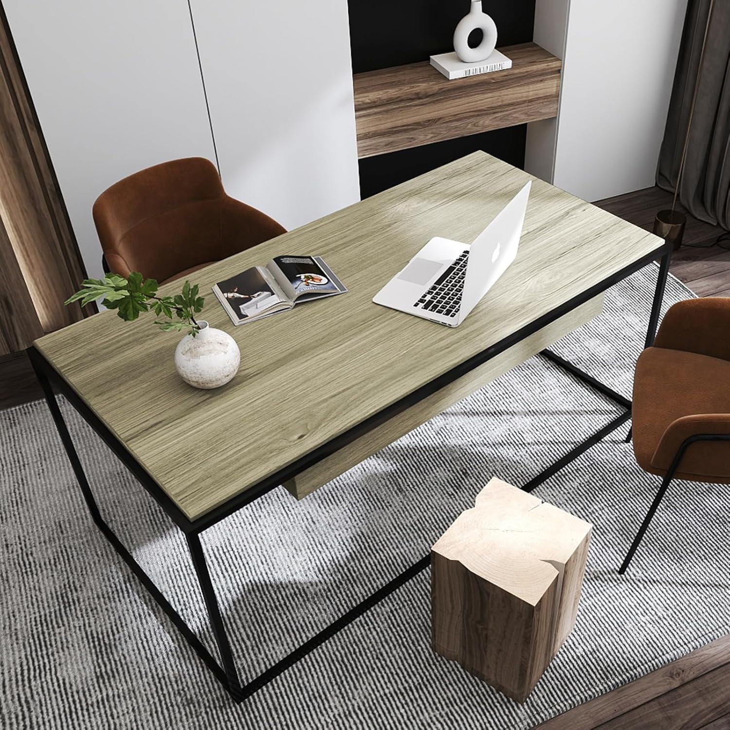 Timeet Wood Peel and Stick Wallpaper Grey Wood Grain Contact Paper Self Adhesive Removable Waterproof Vinyl Film Wooden Wallpaper for Countertops Cabinets Furniture Desk Walls 17.7"x 400"