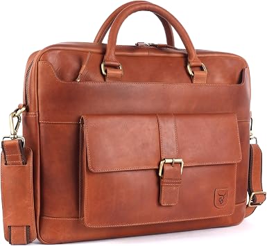 Damen Laptop Tasche Echtes Leder CB-LAP-1008 Brown