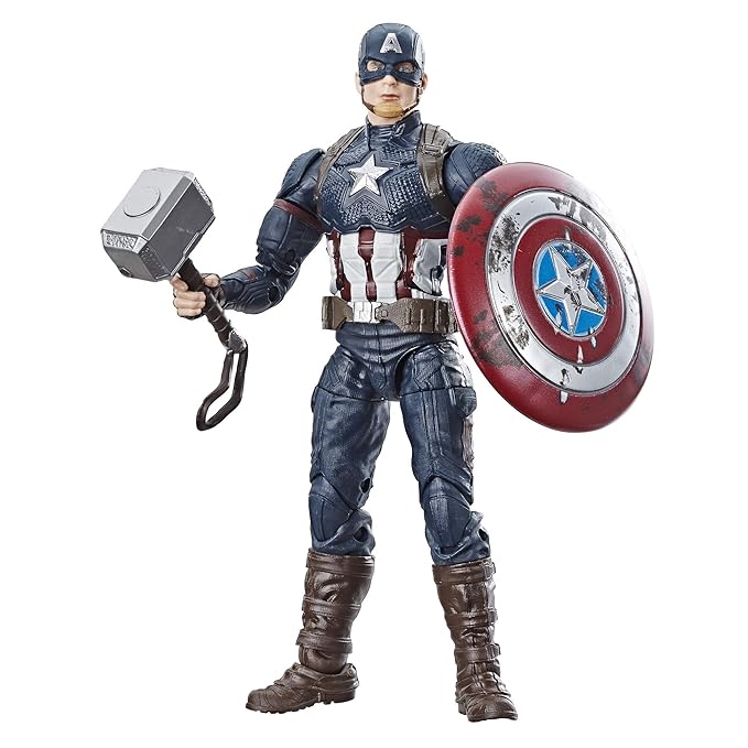 captain america action figure with hammer
