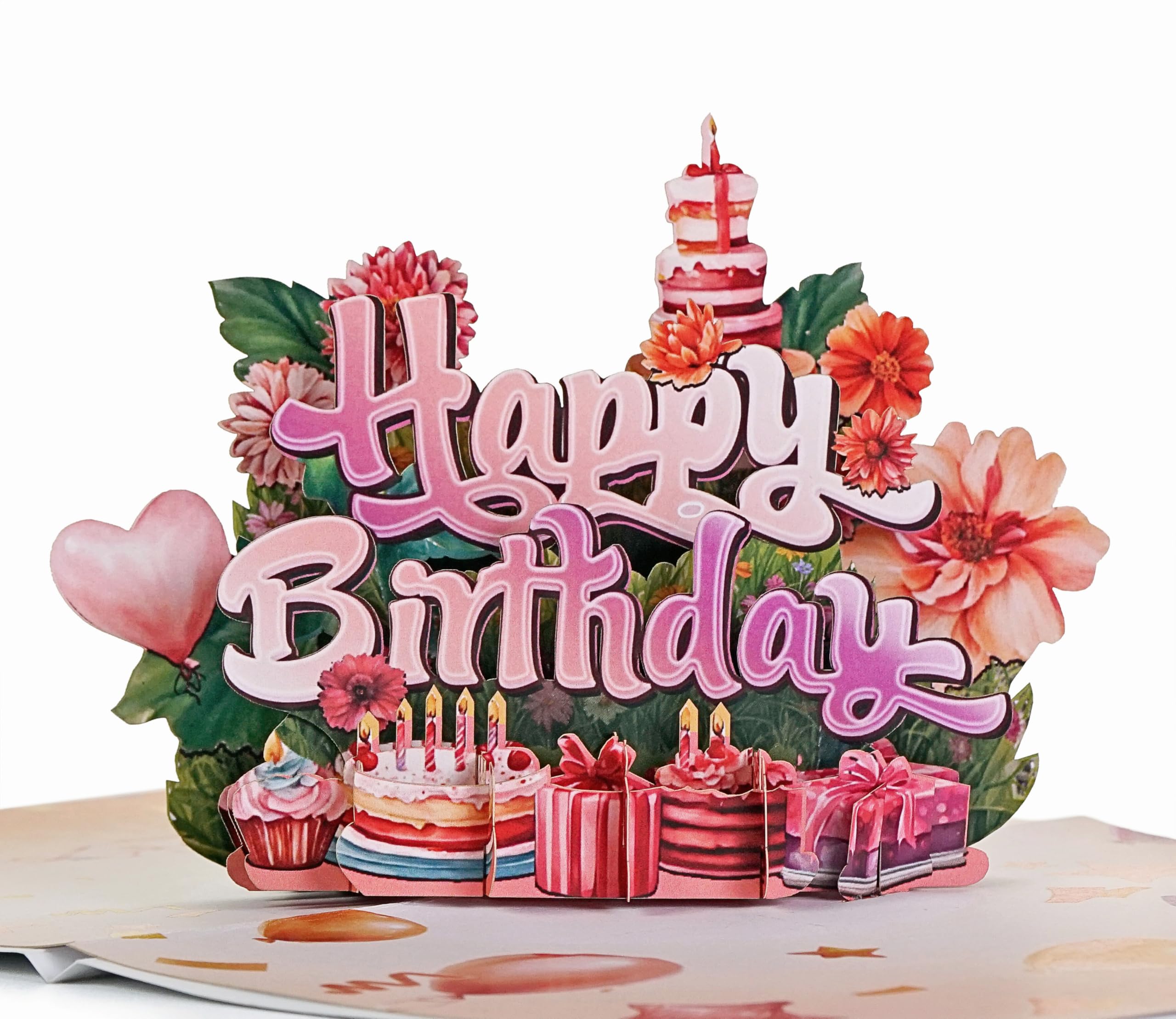 CUTPOPUP Text HPBD Geburtstagskarte, Geburtstagskarte Frau, Geburtstagskarte Mann (Text HPBD) US8-BD148DE