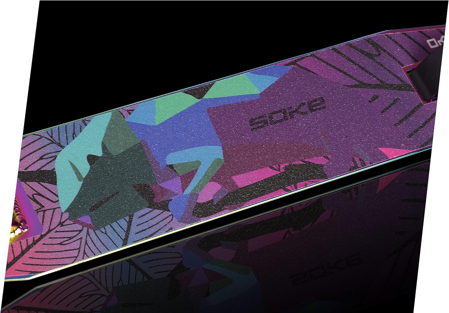 SOKE EVO Street ABEC-9 Stunt | Stunt Scooter Kickscooter mit ABEC 9 | Kugellager Tretroller Roller Erwachsene und Kinder | 50 cm Breite | Lenker 360° | Klemme mit 3 Schrauben aus Aluminium