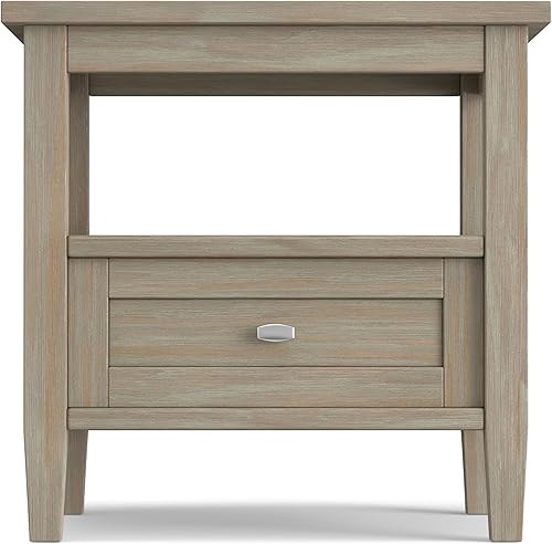 Miniatura 5 de Mesa de café Simpli Home Shaker, color marrón miel, Pino, Distressed Grey Distressed Grey,Gris niebla,Marrón (Tobacco Brown),Negro -,Carbón Marrón