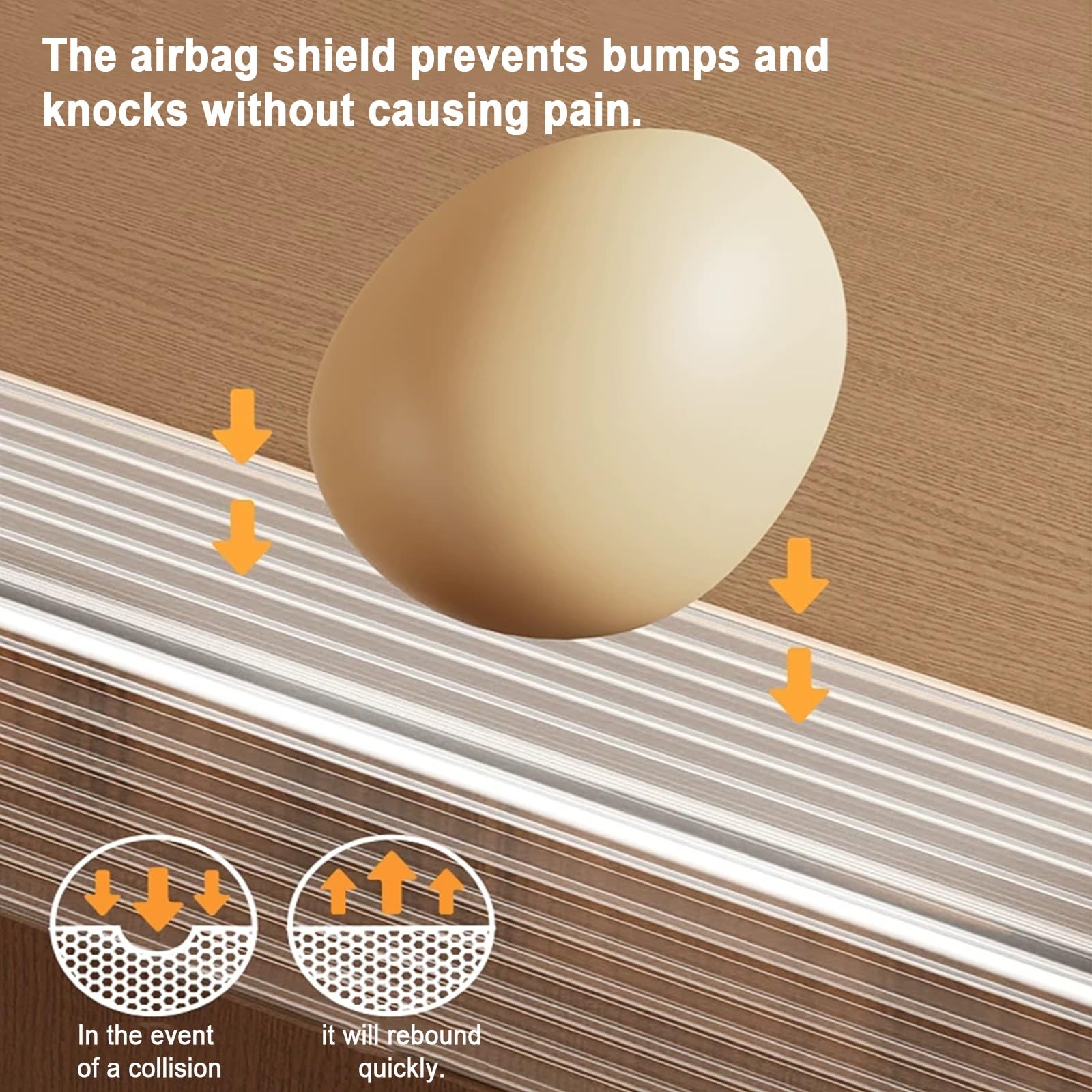 Protection d'angle – Protection de meubles autocollante transparente pour tables, comptoirs, armoires et plus – Protection invisible pour la sécurité de la maison