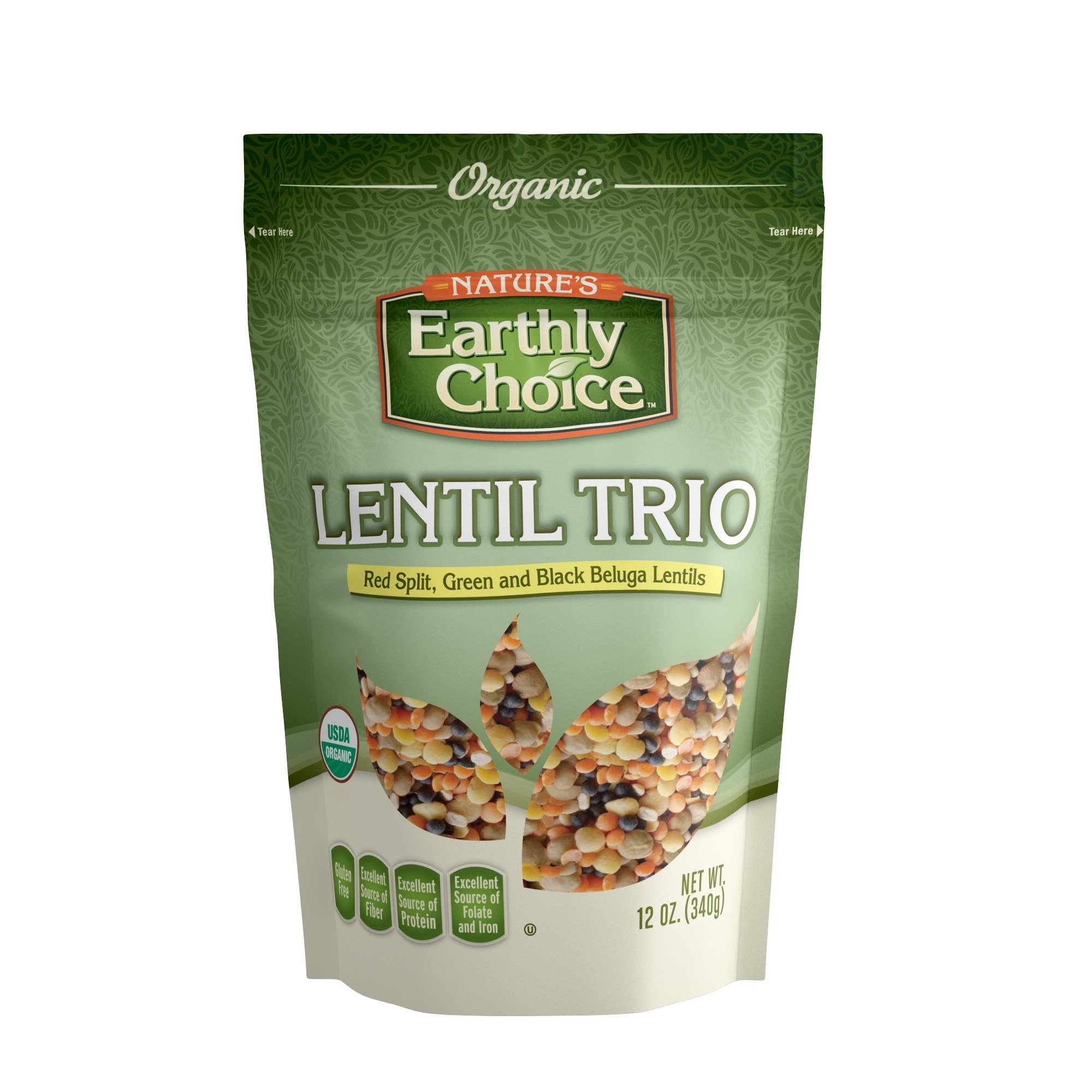 Nature's Earthly ChoiceOrganic Lentil Trio, 12 OunceUSDA Organic