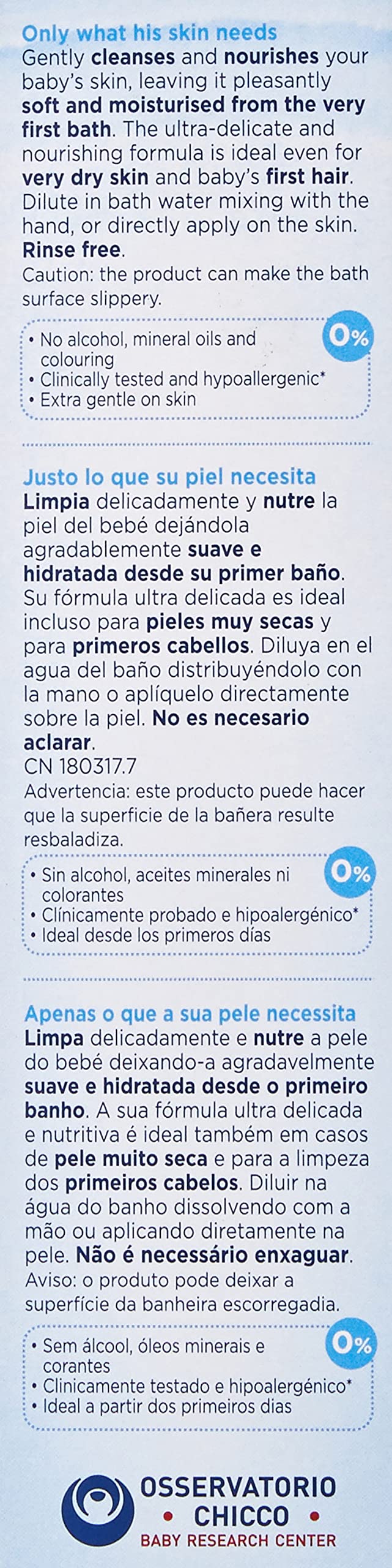 Chicco Olio Bagno 200 Ml 200 ml