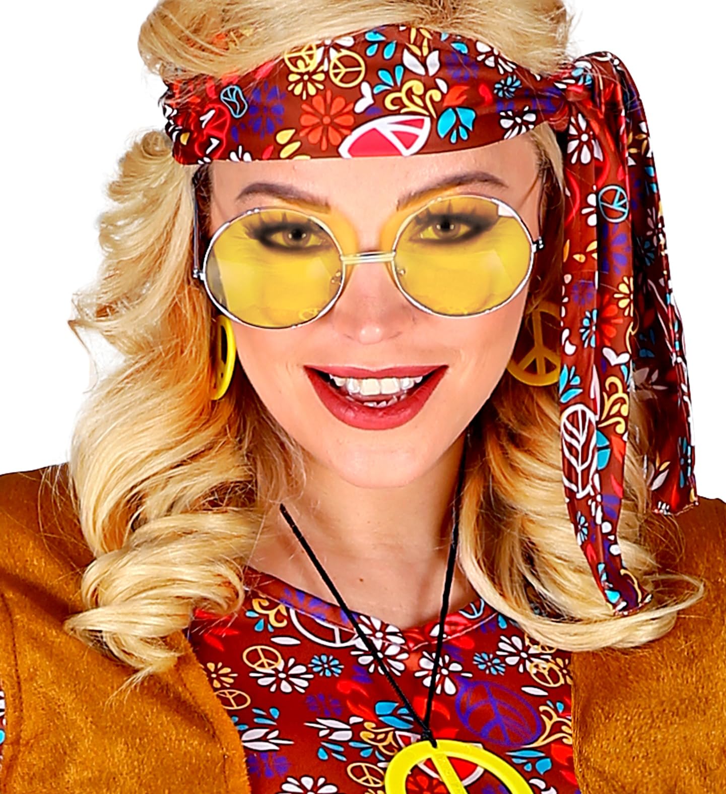 Widmann Milano Party Fashion Glasses 70s with Coloured Lenses, Hippie Glasses, Schlager Star, Fancy Dress - Image 3