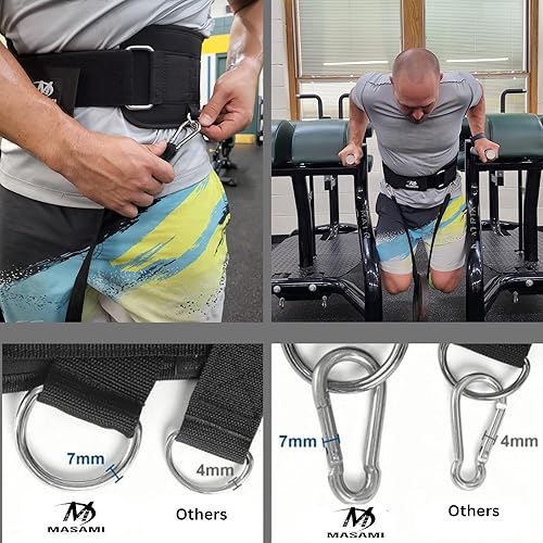 Miniatura 2 de Cinturón de levantamiento de pesas 2 en 1 con guantes, cinturón autobloqueante para levantamiento de pesas y inmersión con cuerda y guantes,