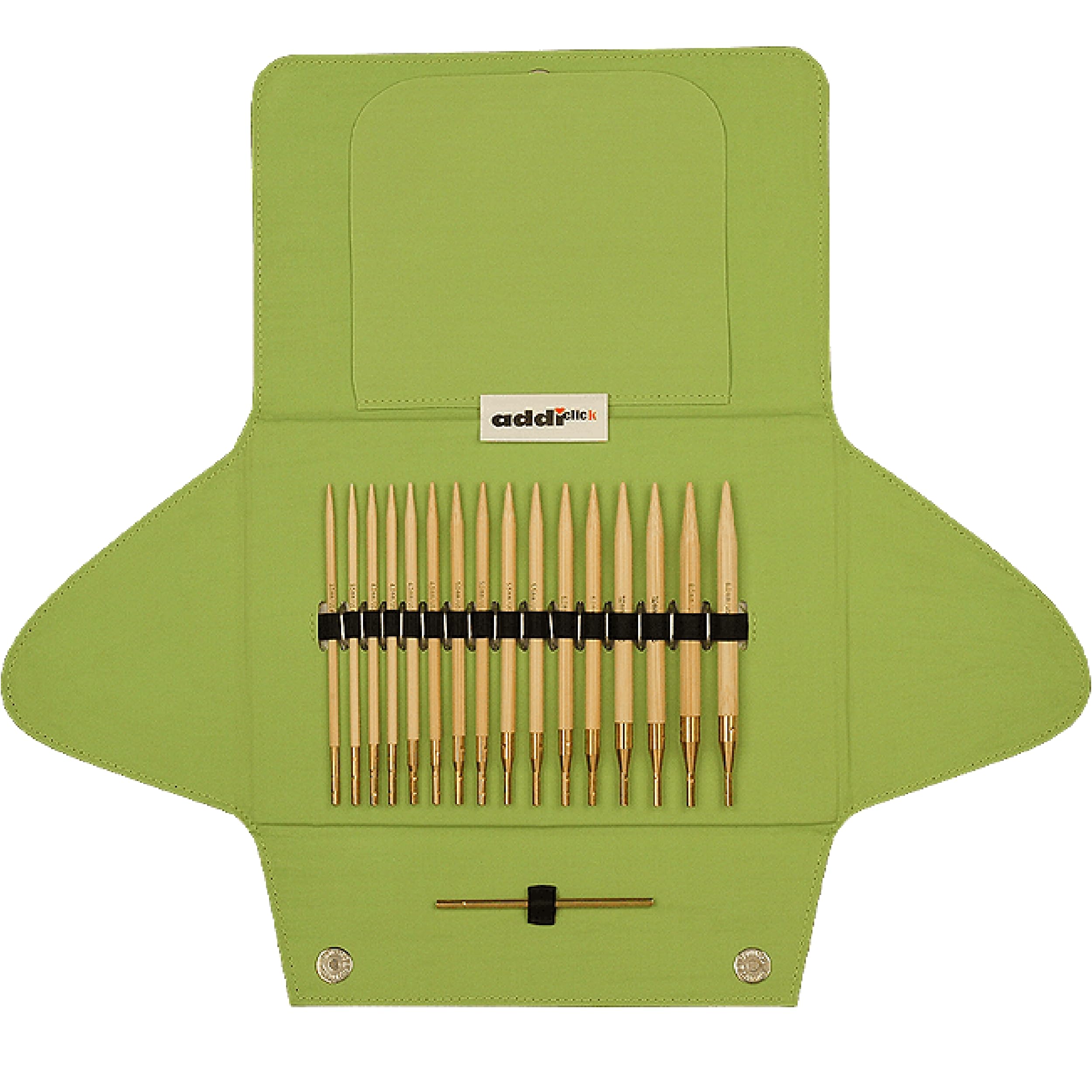 skacel by addi addiClick Bamboo Interchangeable Needle Set, Bamboo