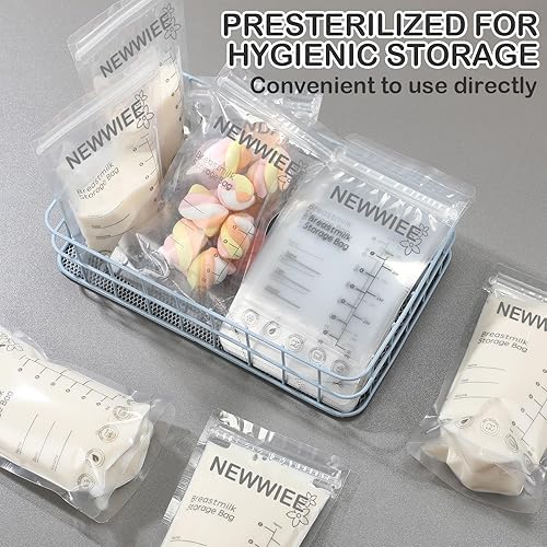 Miniatura 5 de 600 bolsas de almacenamiento de leche materna de 7 onzas, bolsas de leche materna para lactancia materna, almacenamiento de leche materna autónoma,