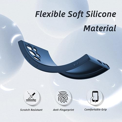 Miniatura 6 de Funda de teléfono para Samsung Galaxy S22 Ultra Slim de silicona para móvil, impermeable, con protección completa de cámara, azul marino
