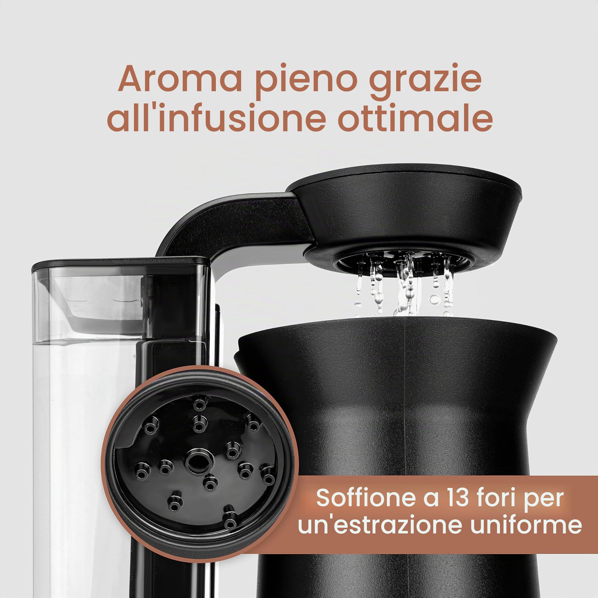 MALMØ Macchina da caffè con filtro elettrico (nero, 400 ml)