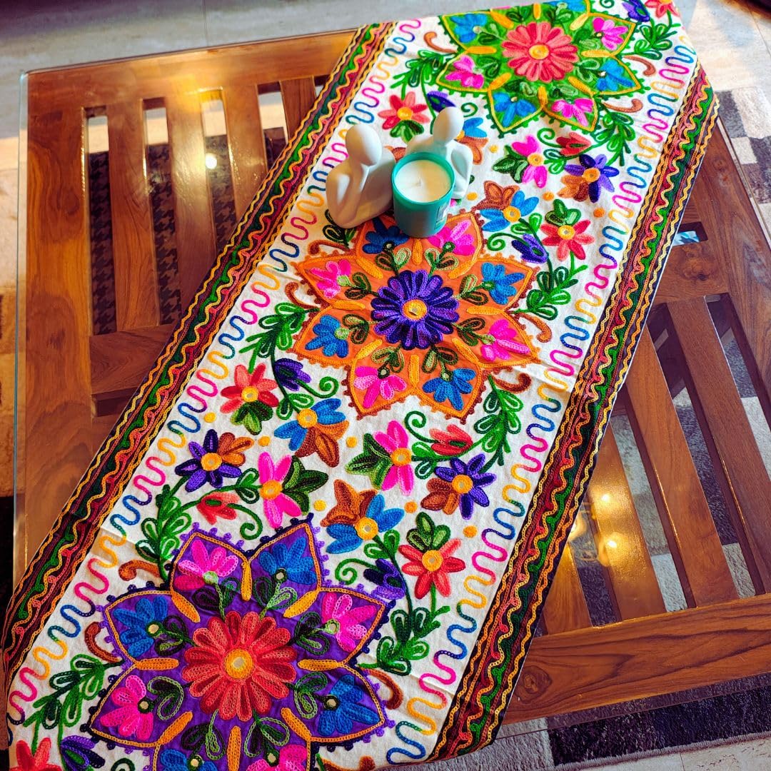 Buy YUGO Kutch Embroidery Table Runner/Wall Hanging - Sajavat