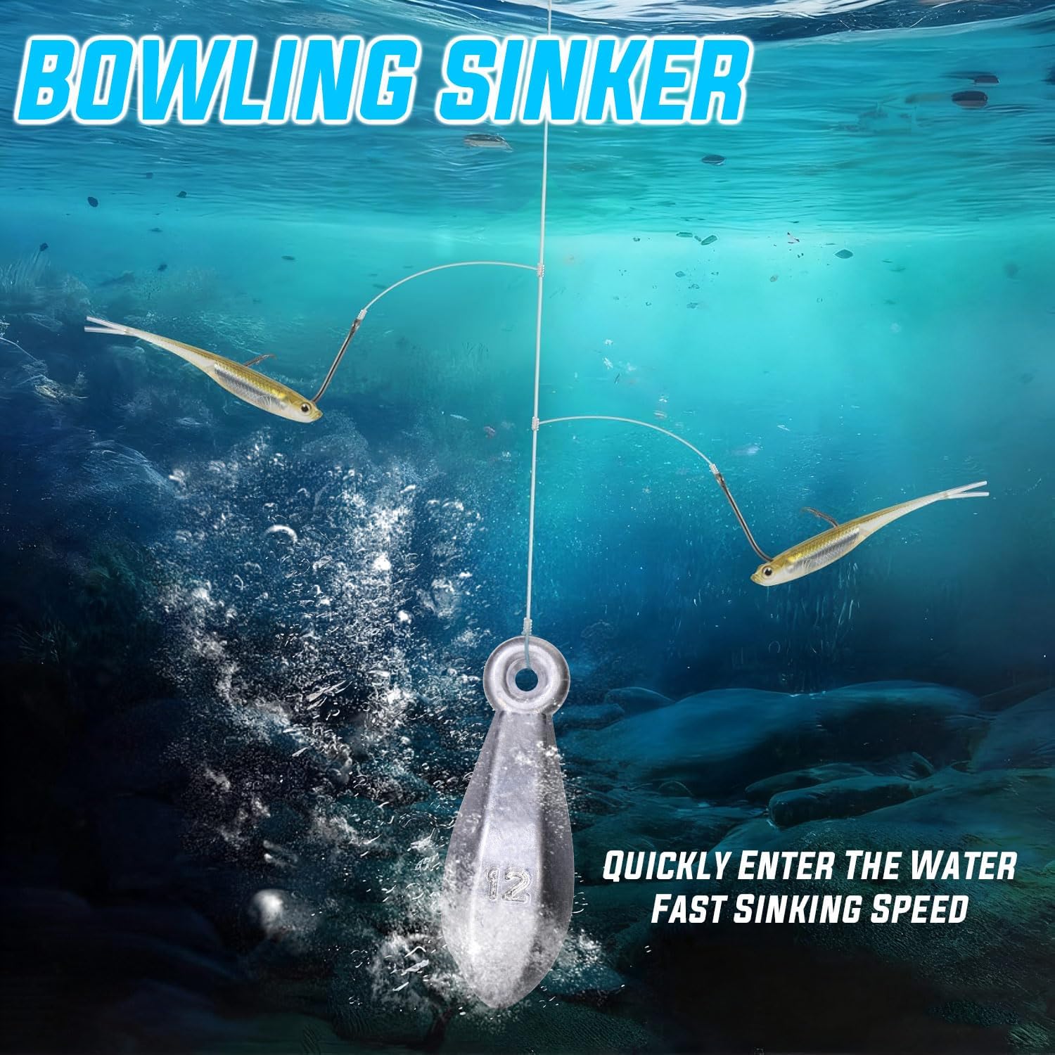 Sougayilang Fishing Weights Sinkers Bank Sinkers Bullet Weights for Surf Fishing Pier Bank Fishing Saltwater Fishing Gear 1oz to 12oz