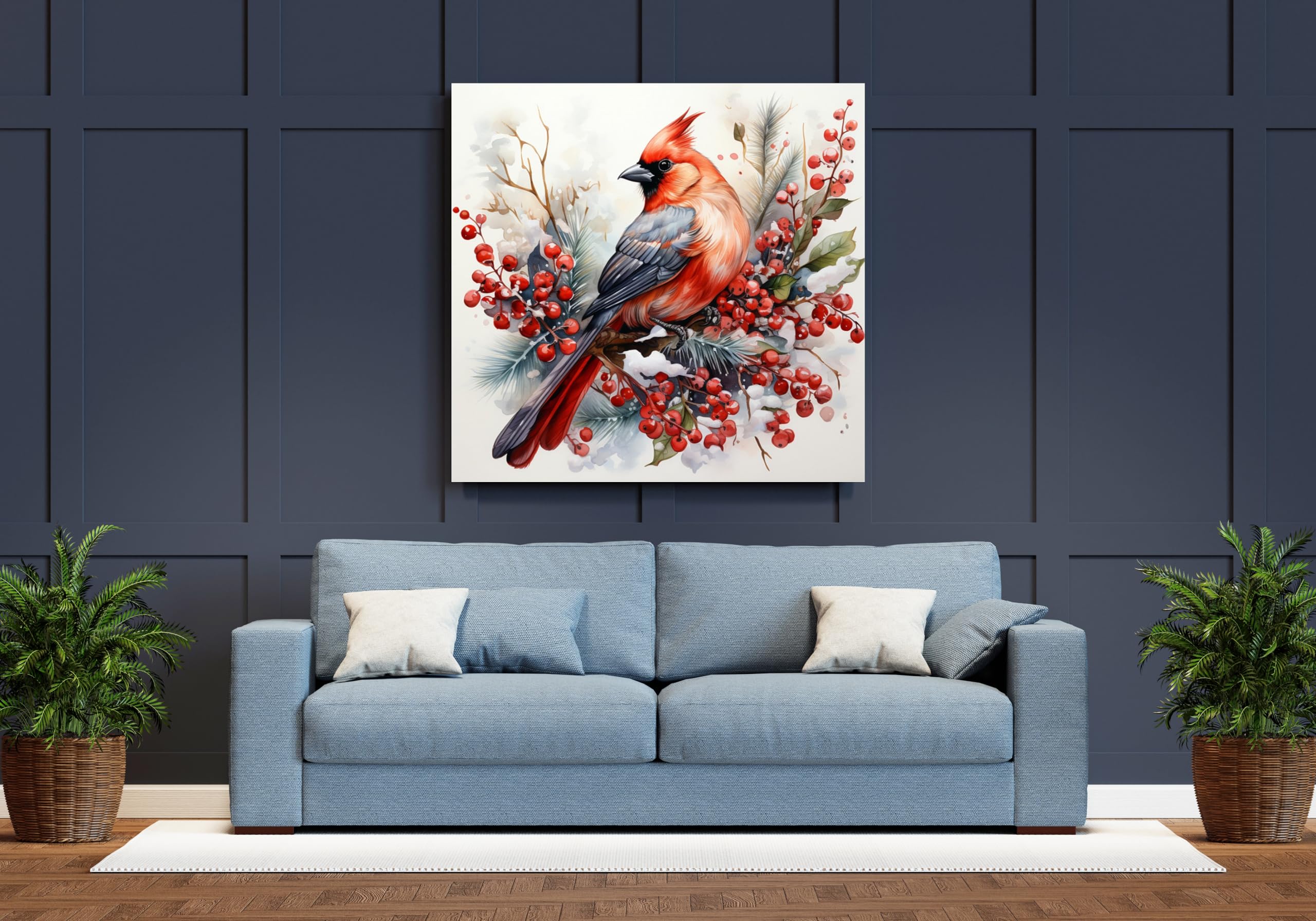 Sewnsty 14CT Stamped Cross Stitch Kits for Adults Clearance Counted Cross Stitch Patterns Animal Birds Needlepoint Kits for Beginners (Bird 1)