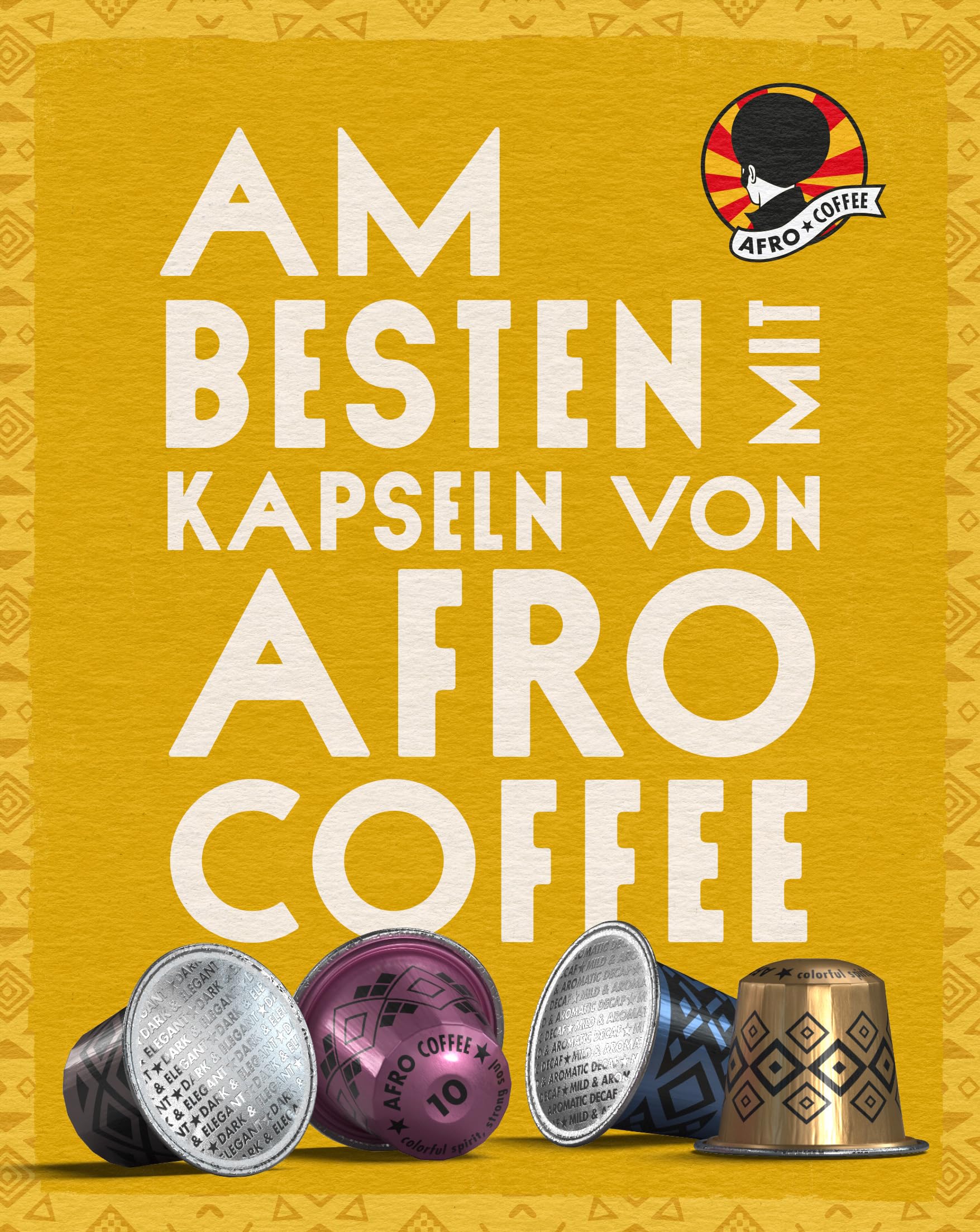 Afro Coffee Kahawa Premium ekspres do kawy Chrome Silver – kompaktowy ekspres na kapsułki z ciśnieniem 19 bar, automatyczne wyłączanie i wyjmowany zbiornik na wodę