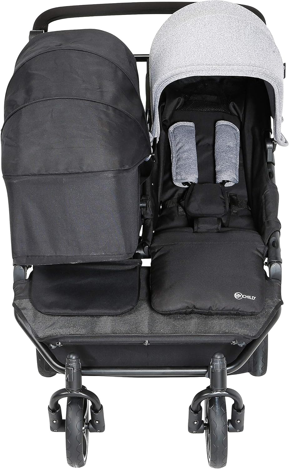 my child easy twin double stroller & carrycot