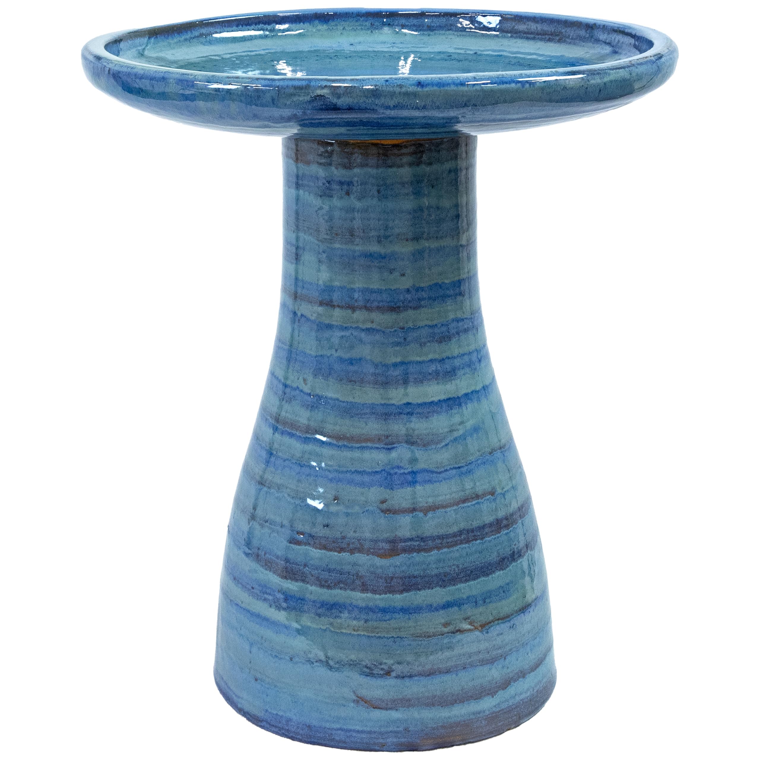 Sunnydaze Cloud Swirl Ceramic Bird Bath