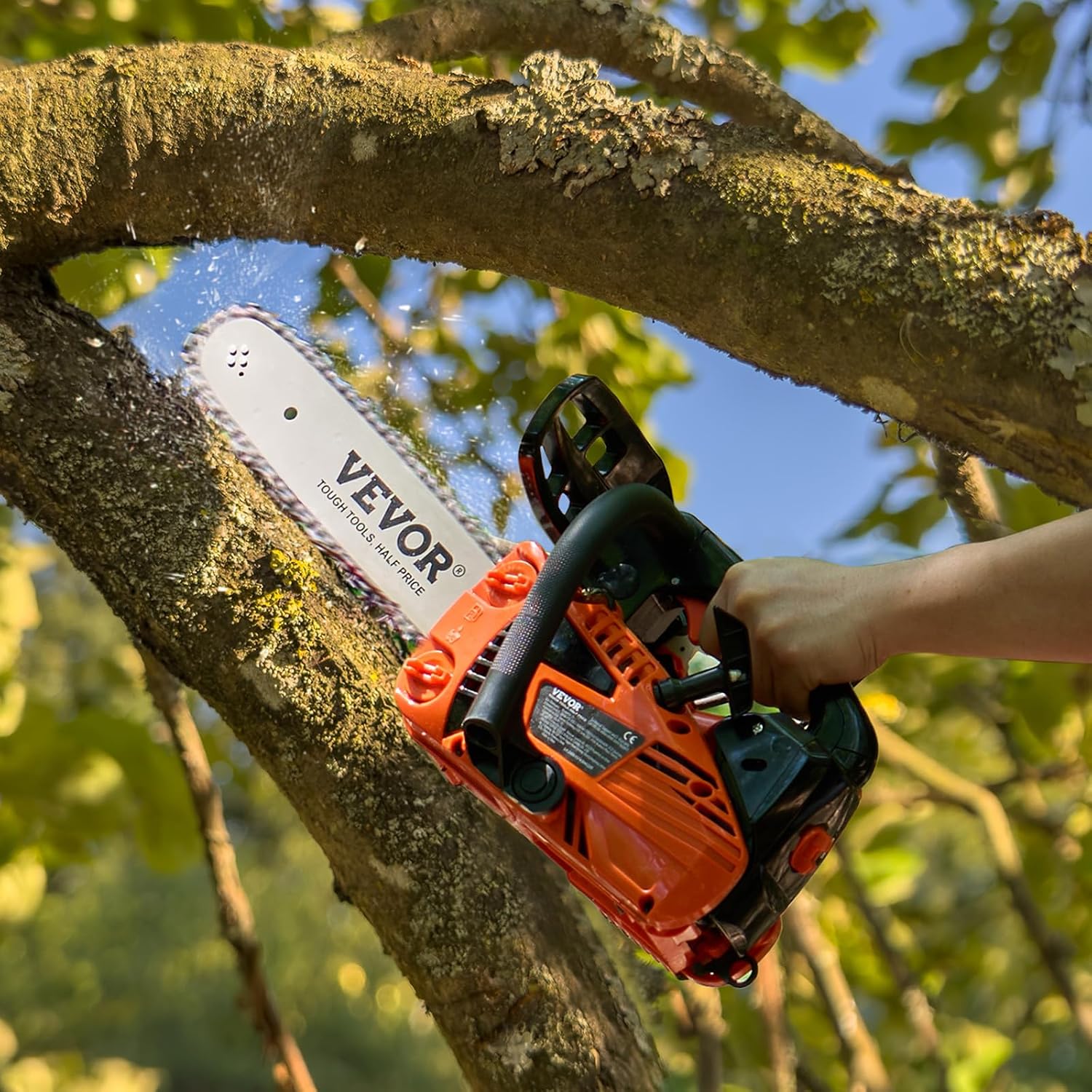 VEVOR Gas Powered Chainsaw 25.4CC 2-Cycle 12 Inch 1.2HP Cordless Chain Saw photo 8
