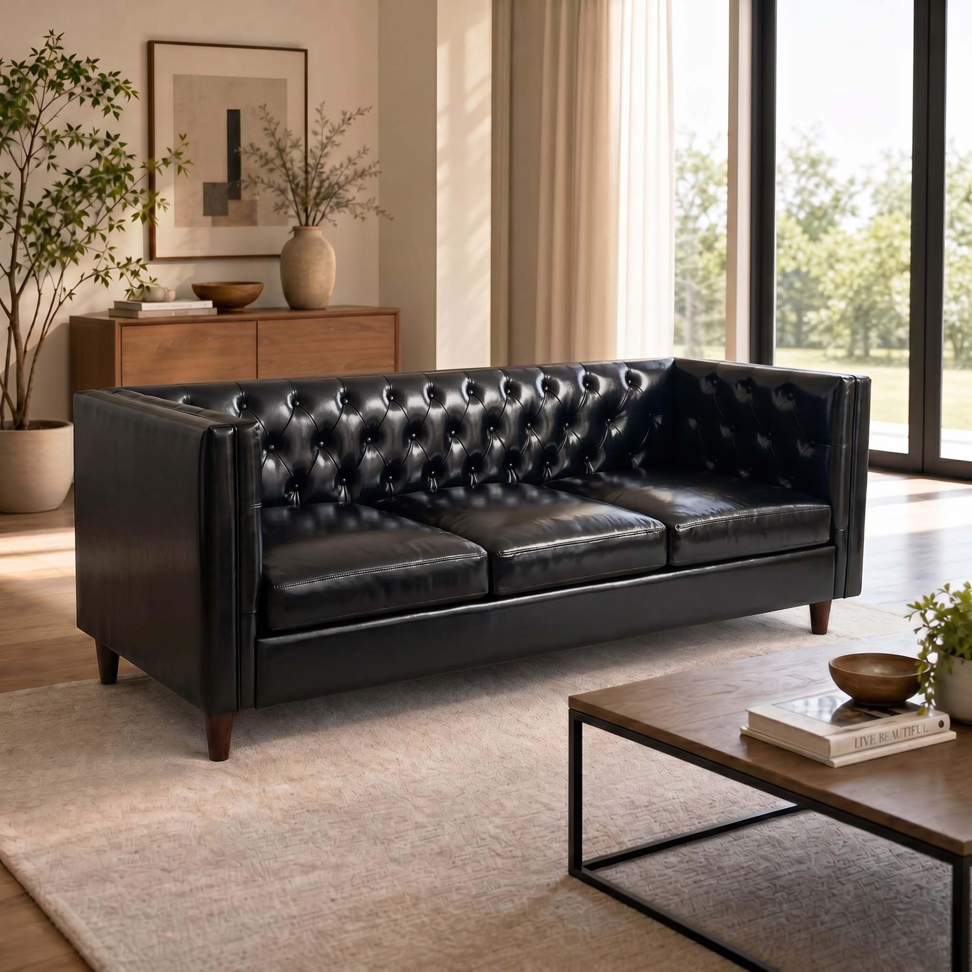 IDEALHOUSE Mid Century Modern Sofa 81 Inch