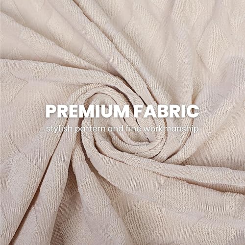 Miniatura 4 de SearchI Juego de 6 fundas elásticas de asiento para sillas de comedor, suaves, extraíbles y lavables, para sillas de comedor, fundas protectoras de