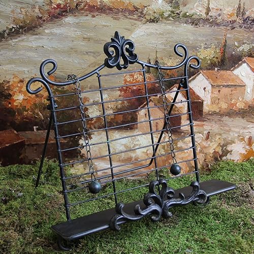 Caballete de soporte para libros de cocina antiguo desgastado