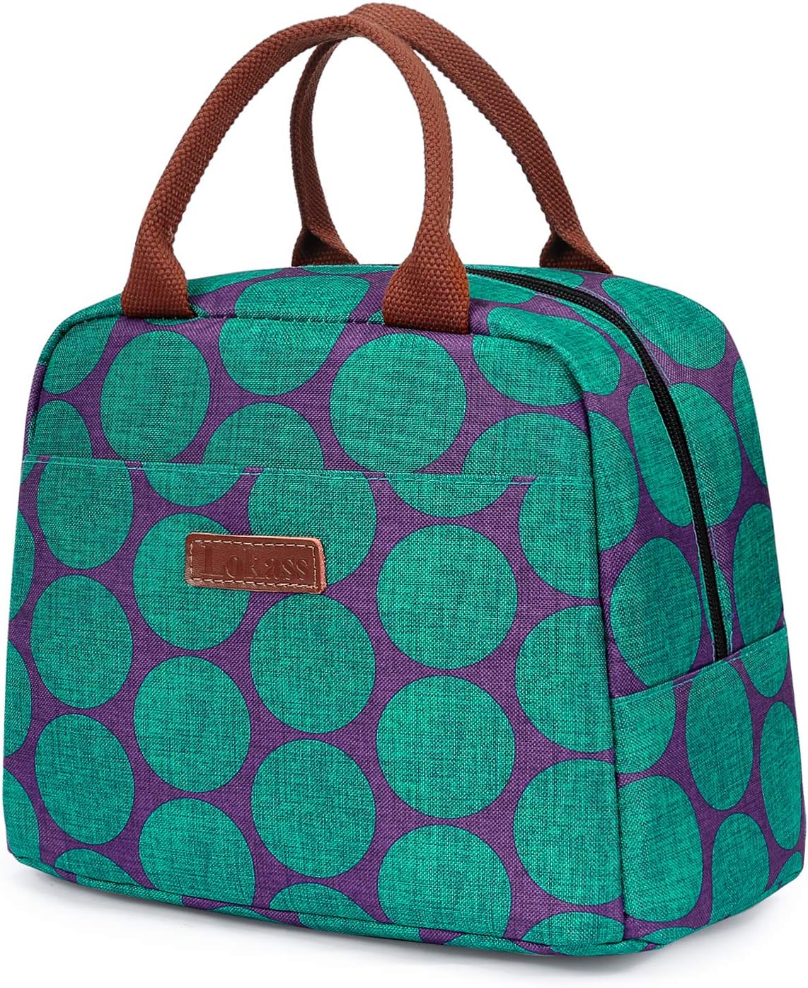 LOKASS Lunch Bag Cooler Bag Women Tote Bag Insulated Lunch