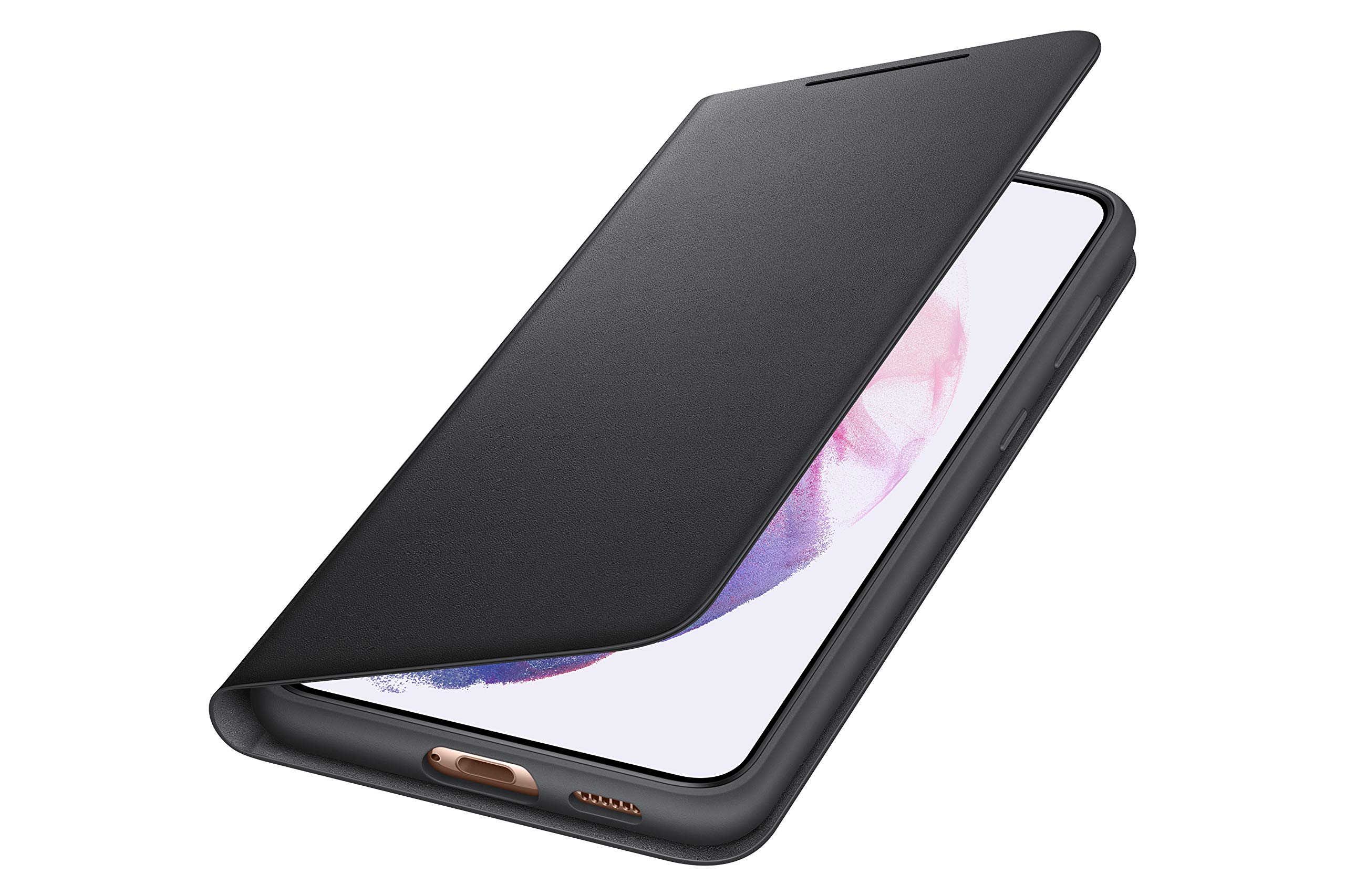 Amazon.com: Samsung Galaxy S21+ Case, LED Wallet Cover - Black (US