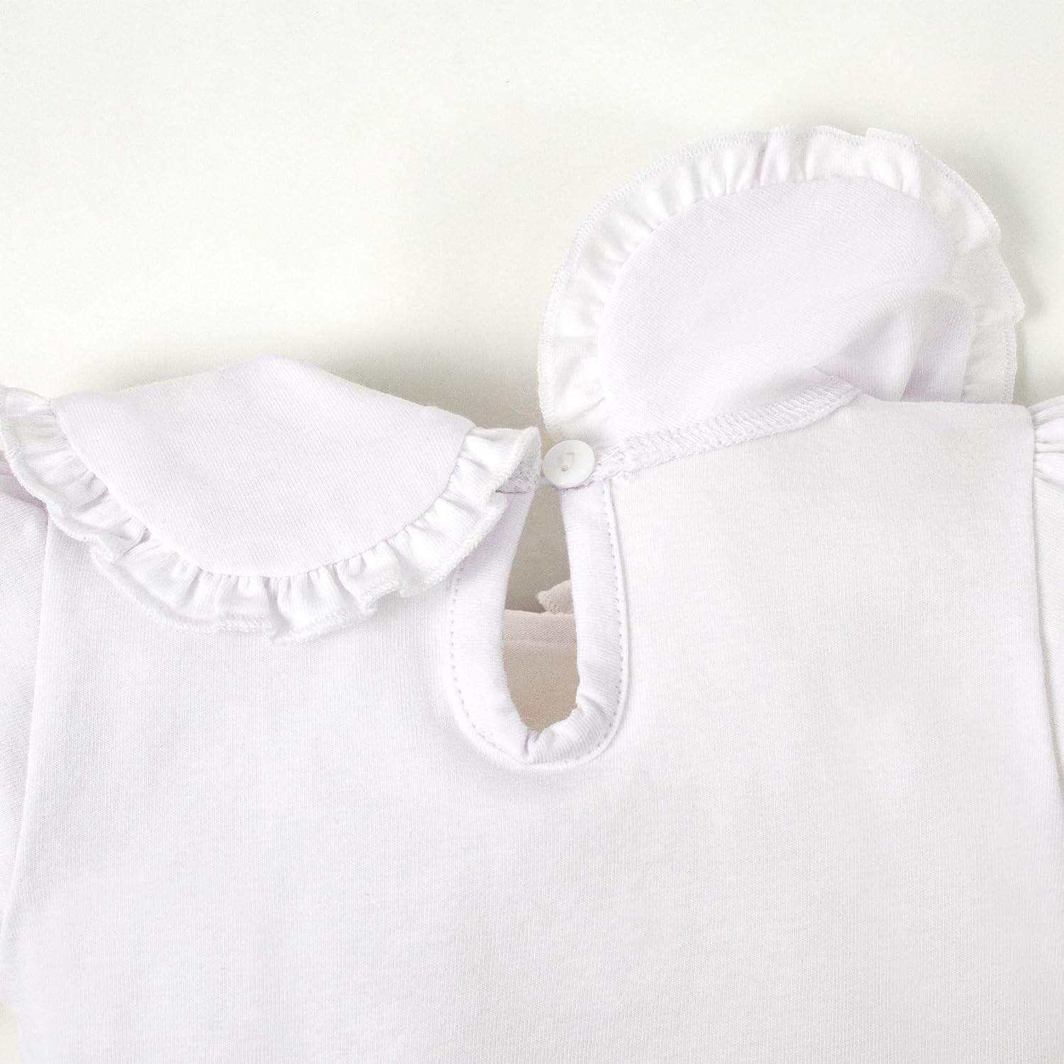 Magic Park 0-24M Infant Girl Peter Pan Collar Romper Baby Long Sleeve Bodysuit Girls Ruffle Jumpsuit Casual Winter Tops - Image 4