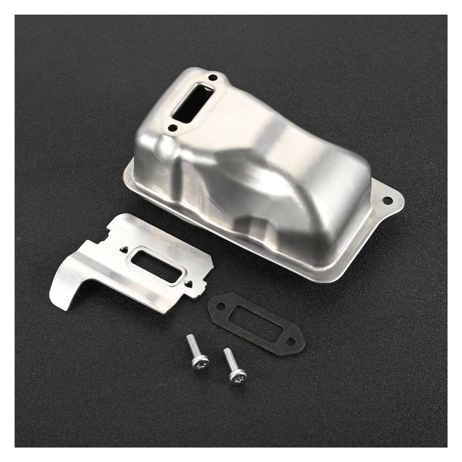 1 juego de juntas de placa calefactora de silenciador compatible con Sthi L TS410 TS420 TS 410 420 con tornillos, accesorios for herramientas de jardinería.