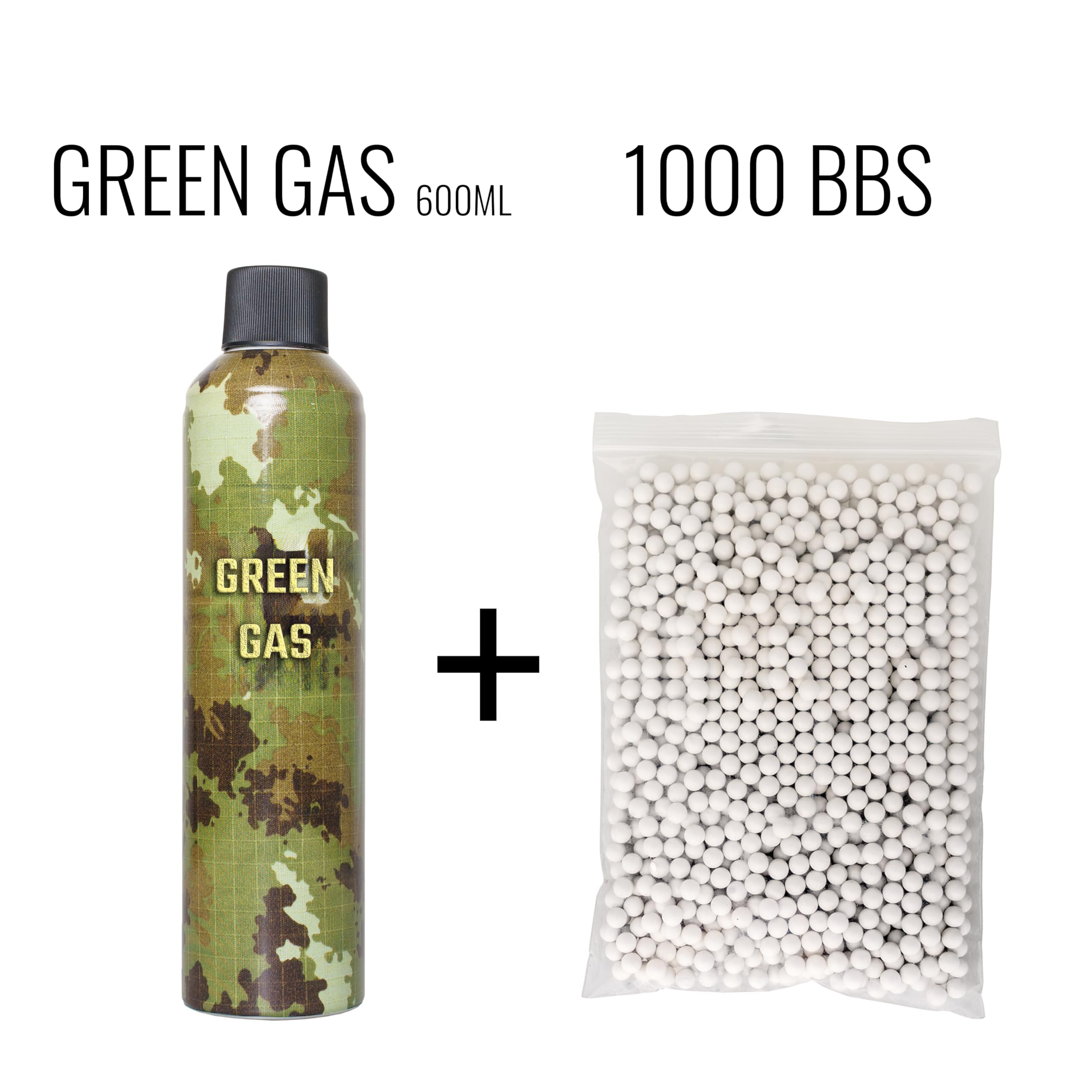 Pistola Softair 92 FS Gas, Bundle Completo: Pistola a Pallini, Green Gas 400ml, 1000 Pallini 6mm, Airsoft, Pistole Softair, colore nero