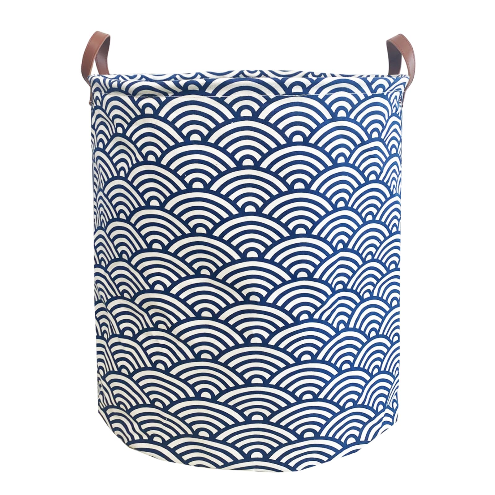 Waterproof Laundry Hamper Collapsible Laundry Basket Leather Handle Laundry Bag Large Clothes Storage Toy Organization for Bathroom Bedroom Laundryroom College Dorms (951-Satisfied laundry hampers)