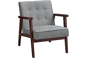 SONGMICS Mid-Century Modern Accent Leisure Side Chair