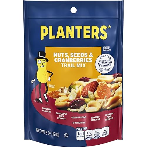 Planters Nueces (mezcla de frutos secos y arándanos con cacahuetes tostados y almendras, granos de girasol, pasas doradas, arándanos y granos de