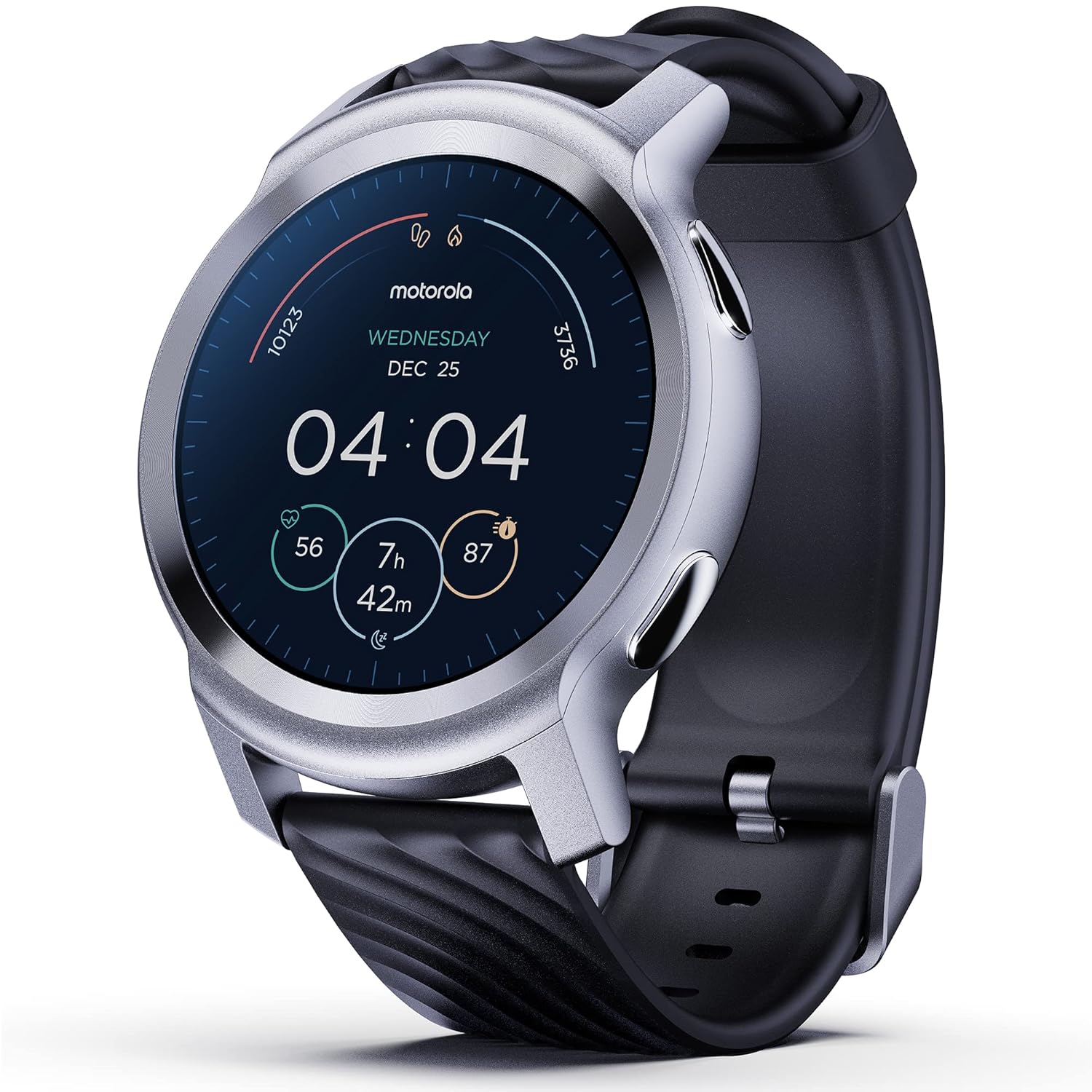 Motorola Moto Watch 100 Smartwatch 42mm Smartwatch with GPS for Men & Women, Up to 14 Day