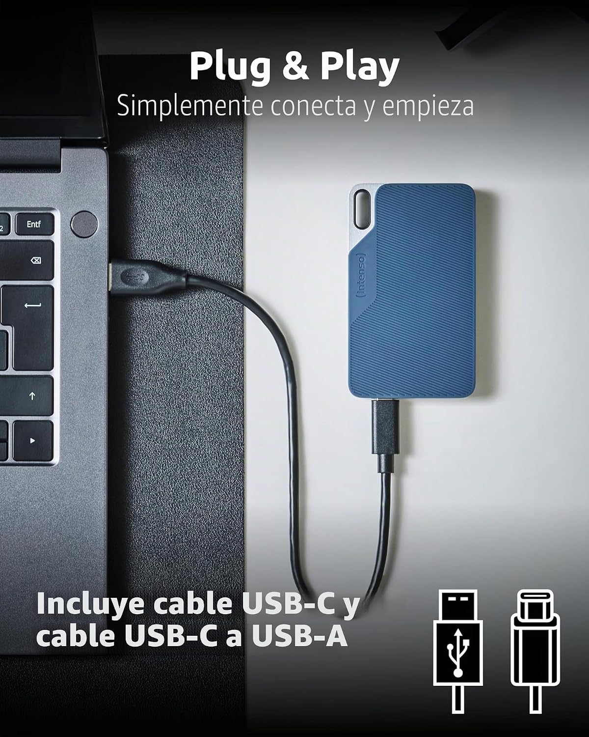 Intenso essd tx100 1tb USB-c 3.2 gen1 Blue 8