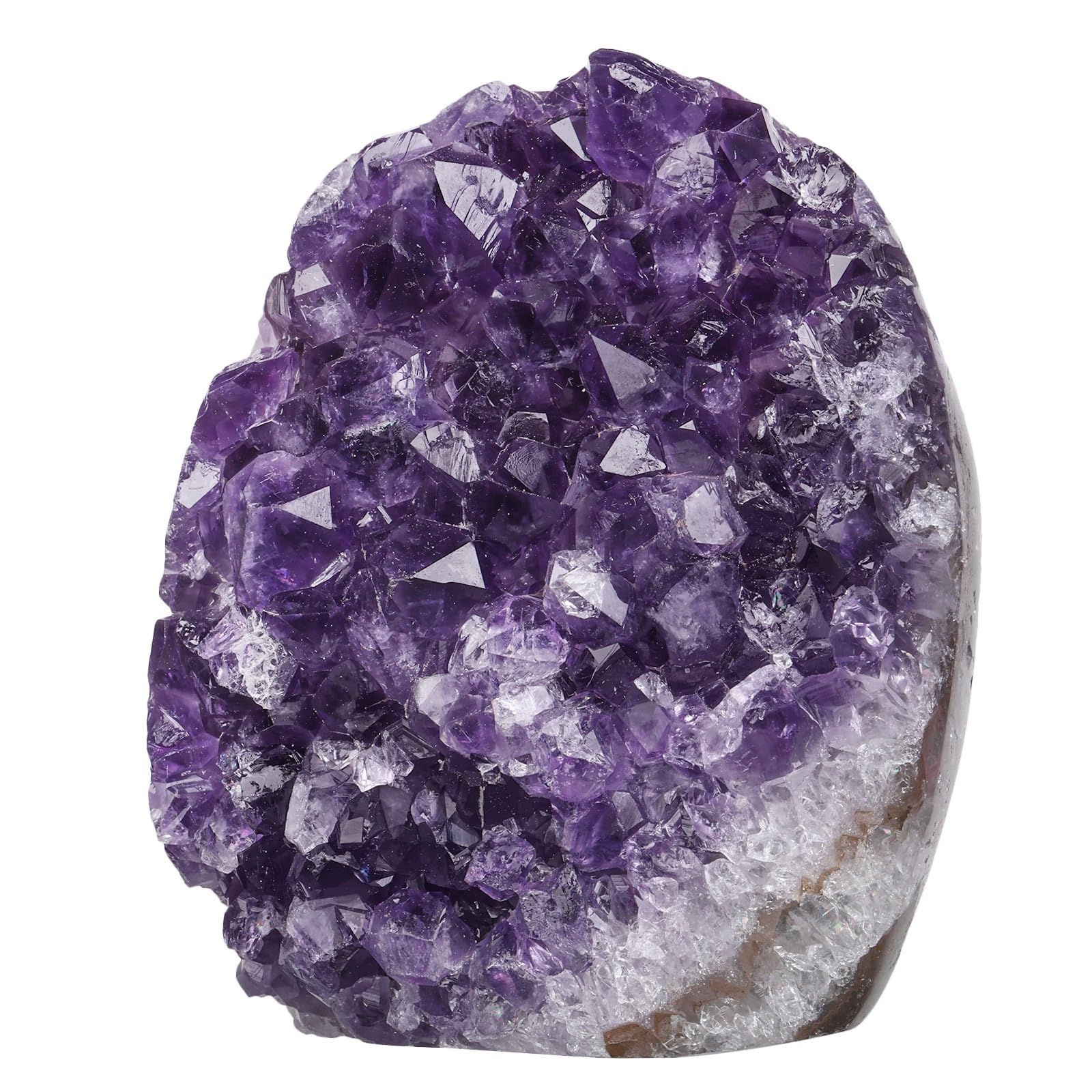 dssmboom Natural Amethyst Crystal Cluster Specimen for Meditation Chakra Balancing, Irregular Rough Stone Geode Quartz Home Decor for Wealth & Good Luck, 0.66-0.88 lb