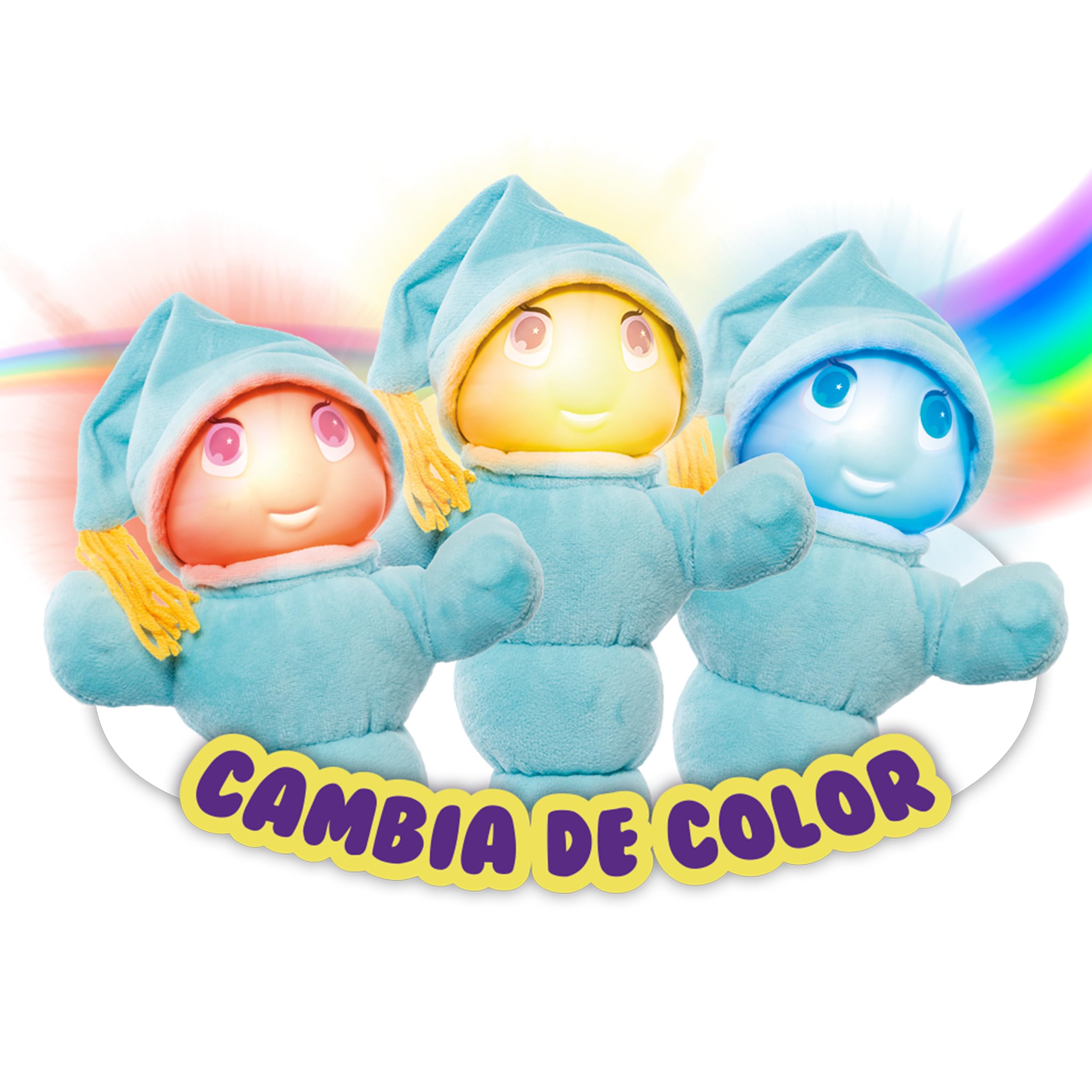 MOLTO | Gusy Luz® Arcoiris Azul, Luz Quitamiedos Infantil, Muñeco Clásico para Dormir, 2 Nanas para Soñar, Modo Día y Noche, Juguete Bebé Desde 0 Meses — view 3
