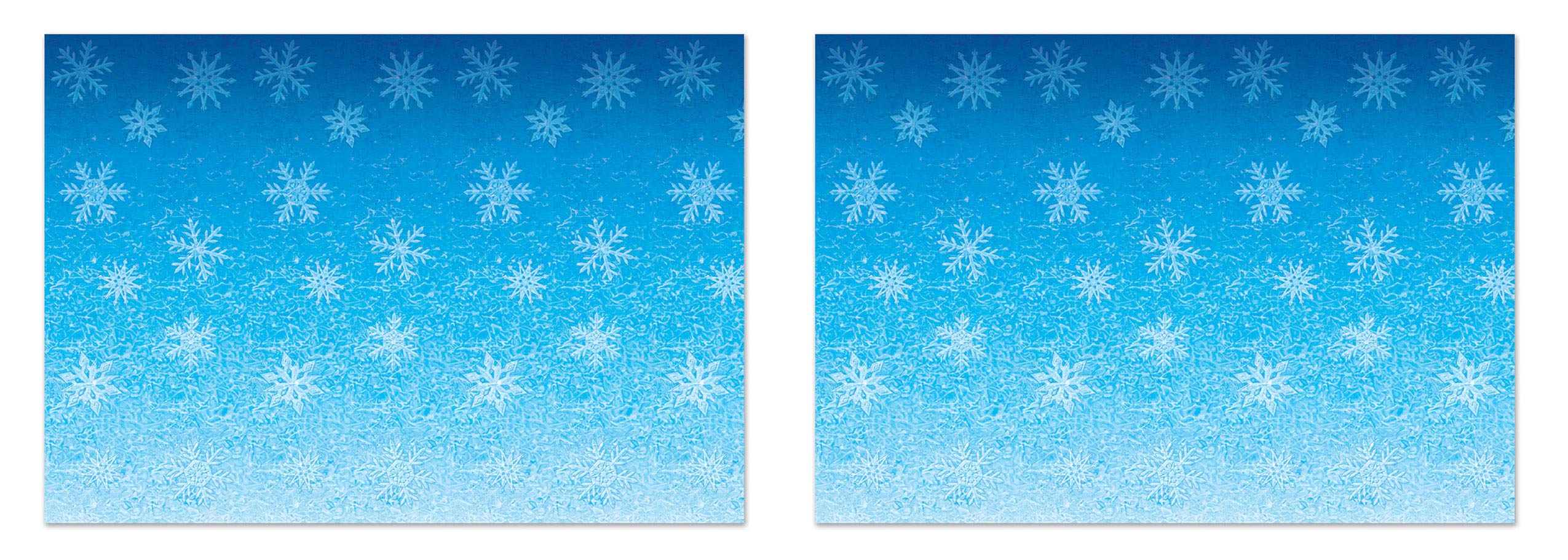 Beistle Snowflake Wall Backdrops, 4’ x 30’, Pack of 2 – Photo Backdrop, Easy to Adhere Wall Covering, Party Decor, Winter Backdrop, Winter Wonderland Snowflakes, Ice Holiday Scene