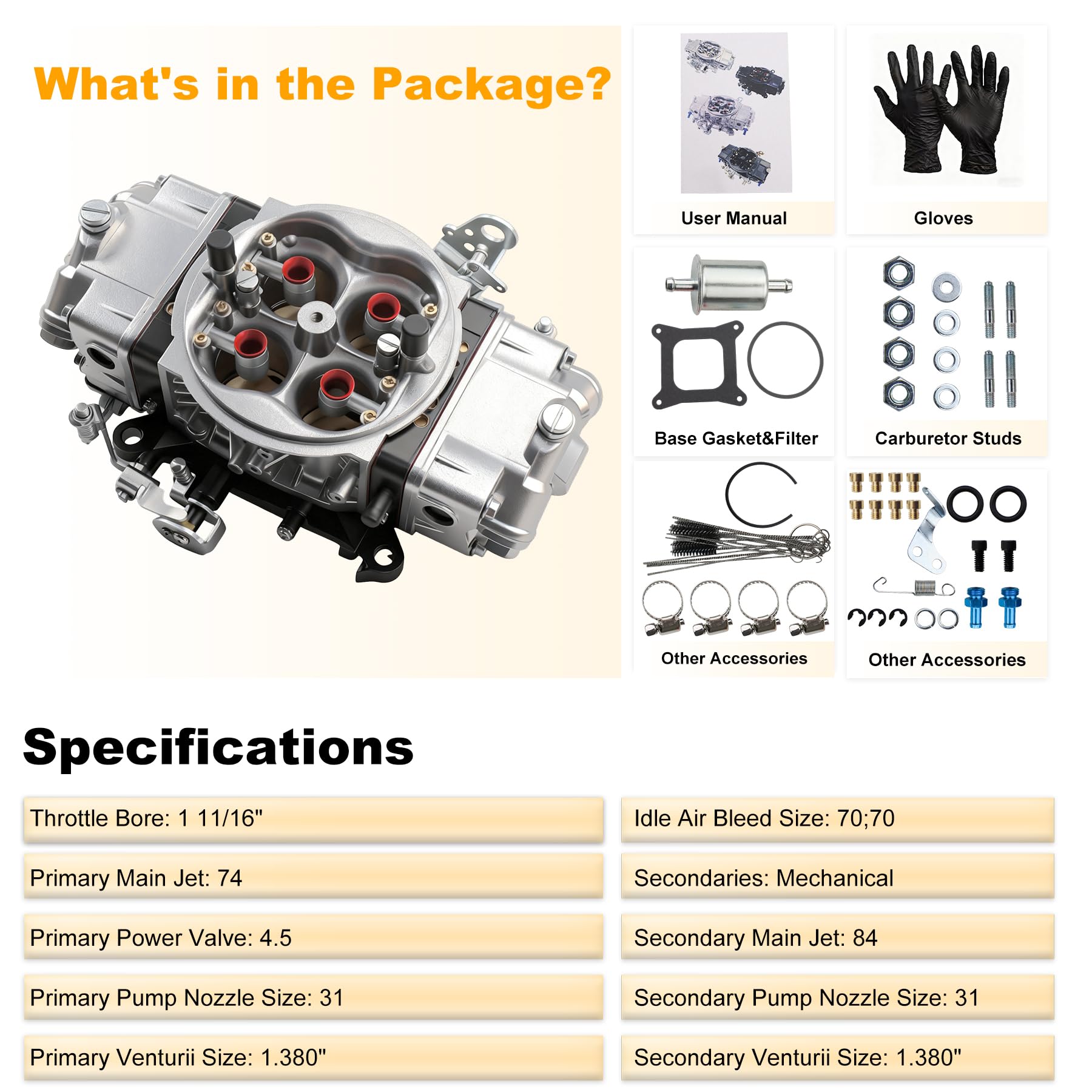 Amazon.com: BR-67200 Carburetor 750 CFM 4 Barrel 4150 Model for