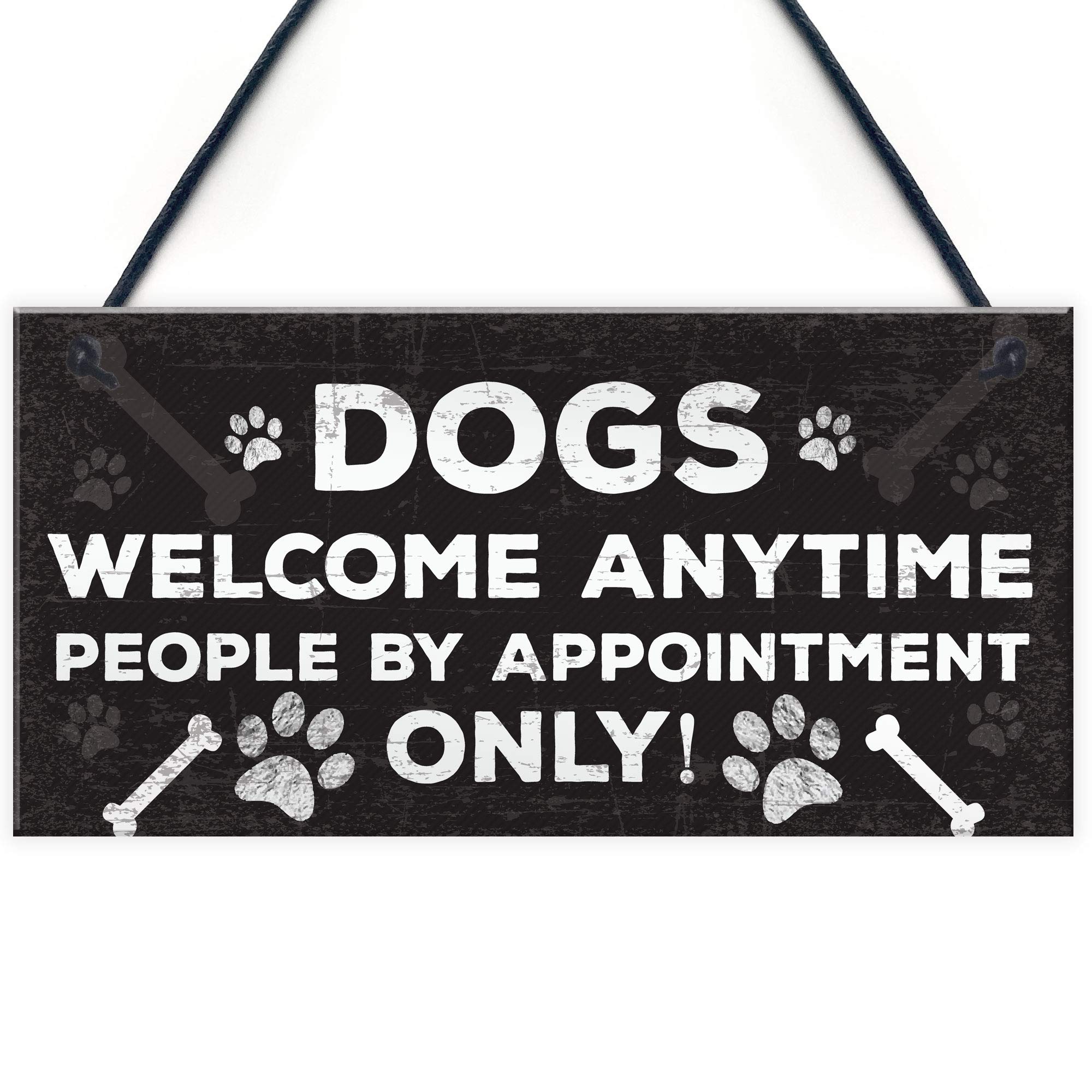 Red Ocean Dog Signs For Home Funny Hanging Wall Plaque Funny Pet Signs Dog Animals Welcome Sign Keepsake