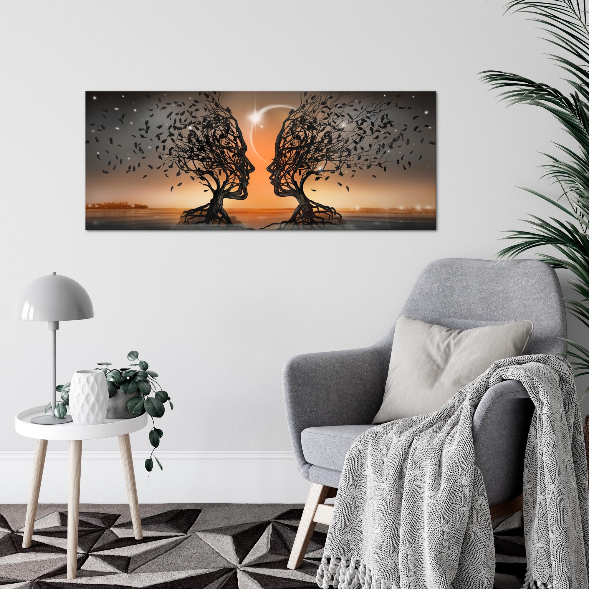 Runa Art 044812c Modern Non-Woven Canvas Wall Decoration Couple