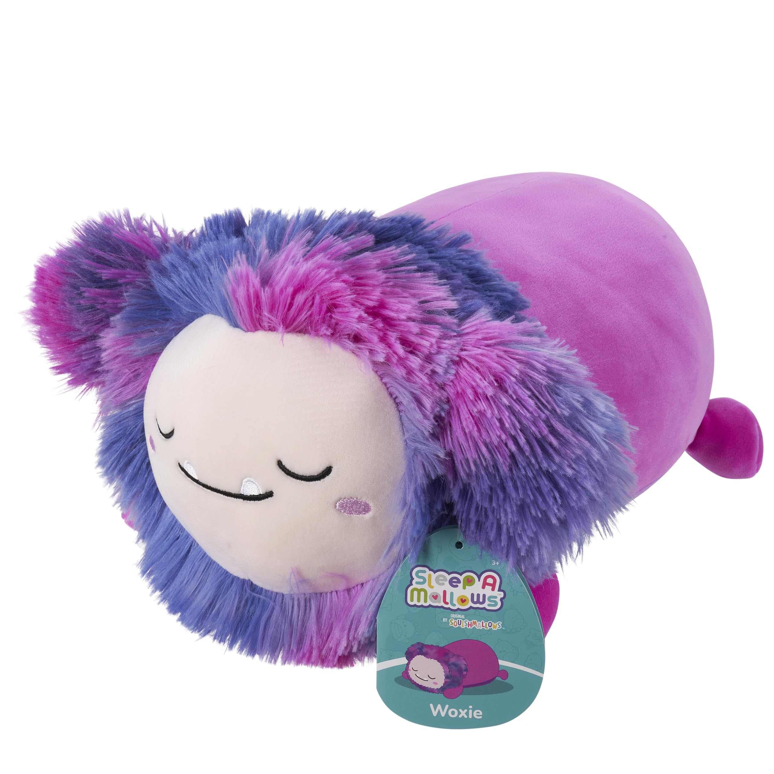 Amazon.com: Squishmallows Original 12in Woxie The Magenta Bigfoot