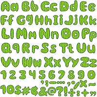 Vista 26 de 260 piezas de letras en blanco y negro para tablón de anuncios de aula, paquete combinado de letras de 4 pulgadas, juego de puntos y rayas