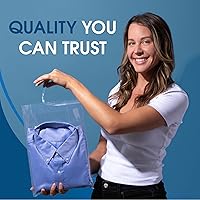 Vista 3 de Spartan Industrial - Bolsas de polietileno resellables transparentes de 8 x 8 pulgadas (1000 unidades) para embalaje, impresiones y fotos