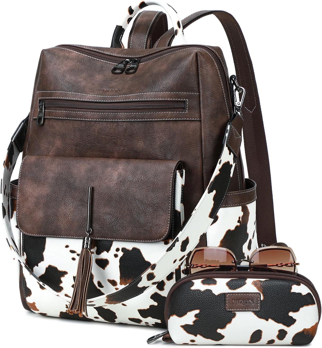 PU Leather Backpack Purse for Women Fashion Tassel Designer Ladies Shoulder Bags Designer Large Backpack Casual Daypacks