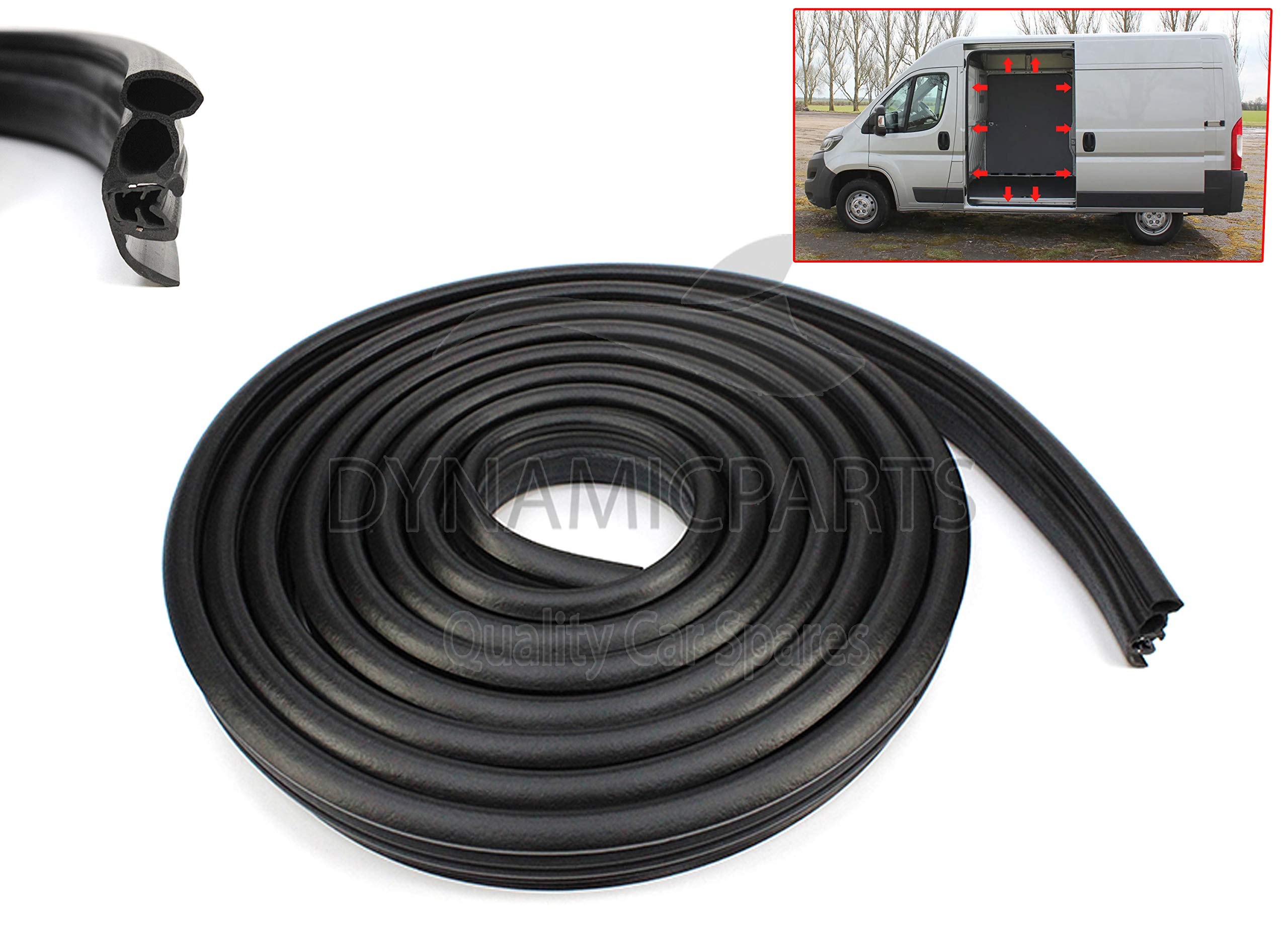 Buy for Boxer Ducato Relay Side Sliding Door Weatherstrip Rubber Seal