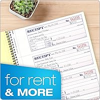 Vista 7 de Talonario de recibos Adams, sin carbón, 2 partes, blanco (White/Canary)